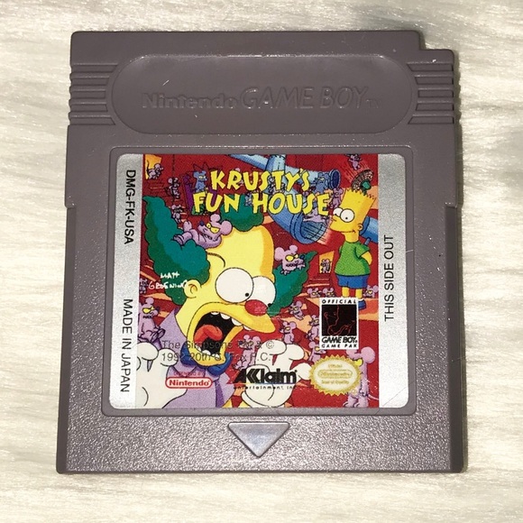 Nintendo Other - Vintage Krusty’s Fun House Gameboy Game